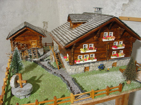 Modellino di casa walser