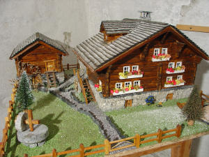 Modellino di casa walser