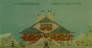 Cartolina "Primavera in Val Formazza" (1921)